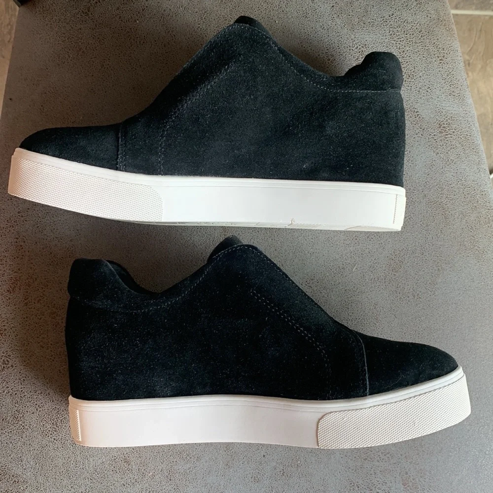 J Slides NYC Starr Black Platform Shoes Sz 10